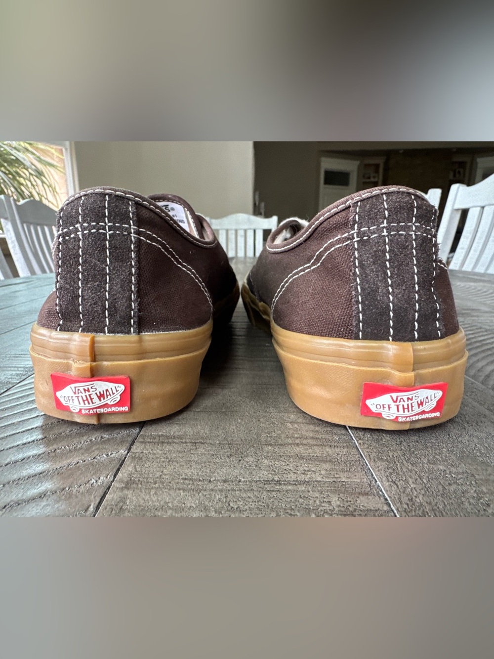 Vans Skate Authentic Brown Canvas/Gum Skater Sneakers Men’s Size 10.5 (NWOT) - Picture 12 of 16